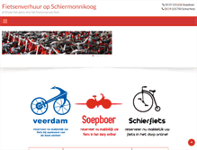 Tablet Screenshot of fietsenverhuurschiermonnikoog.com